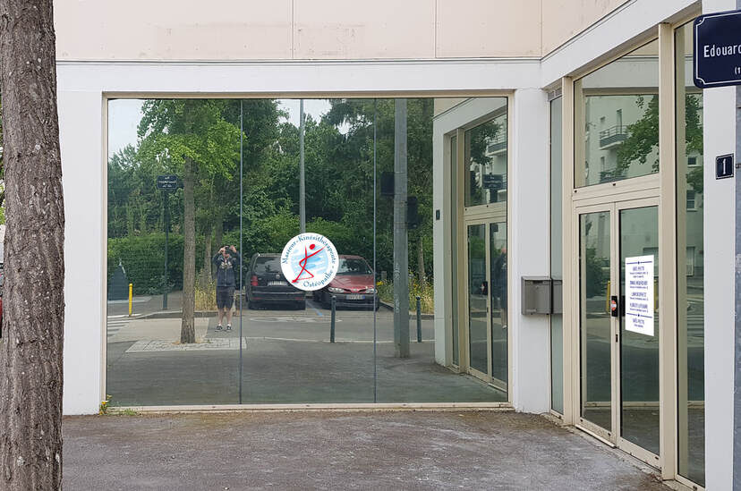 L'entrée du cabinet, 1 rue Édouard Turquety à Rennes